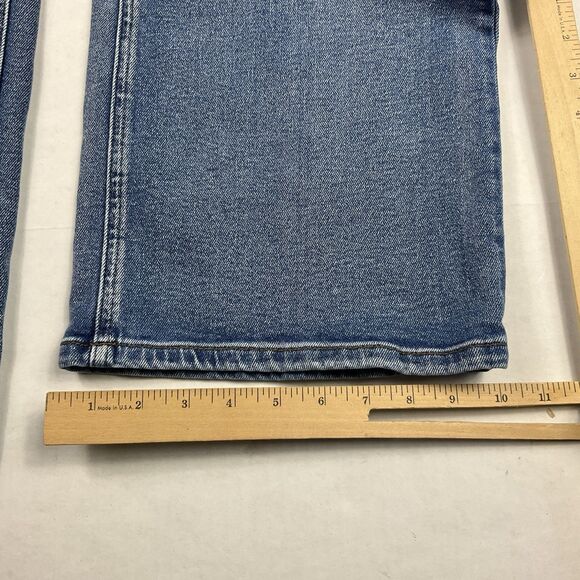 BlankNYC The Chrystie High Rise Cropped Wide Leg Jeans 29 Blue 70s Retro Palazzo - Picture 6 of 14